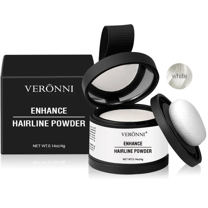 Fluffy Hairline Powder Concealer Temporary Hair Fibers Black Hair Root Cover up Gray Coverage Hairline Shadow Powder Instantly