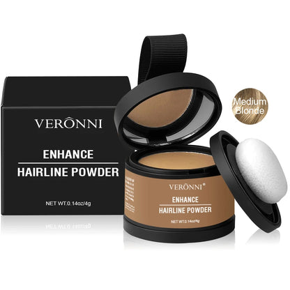 Fluffy Hairline Powder Concealer Temporary Hair Fibers Black Hair Root Cover up Gray Coverage Hairline Shadow Powder Instantly