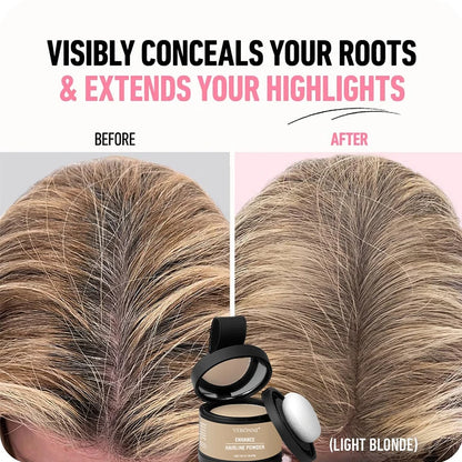 Fluffy Hairline Powder Concealer Temporary Hair Fibers Black Hair Root Cover up Gray Coverage Hairline Shadow Powder Instantly