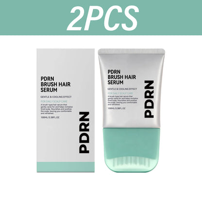 PDRN Hair Serum Cooling Brush Strengthen Hair Root anti Hair Tired Scalp Nourishing Treatment for Scalp Massage Care Serum