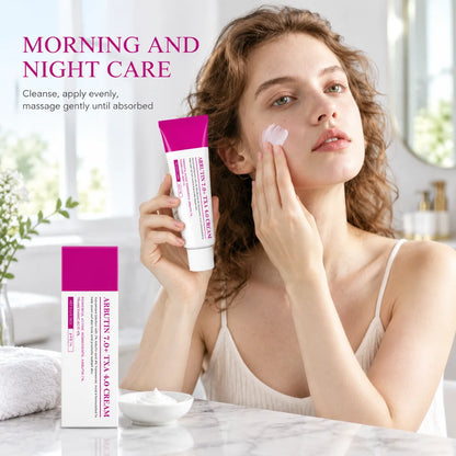 Arbutin TXA Face Cream Moisturizer Evens Skin Tone Deep Moisturizing Lightweight Hydrating for Women Men All Skin Types Daily Ca