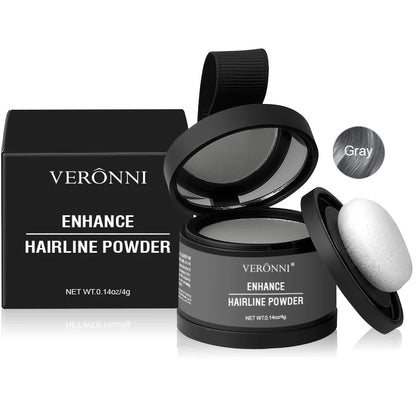 Fluffy Hairline Powder Concealer Temporary Hair Fibers Black Hair Root Cover up Gray Coverage Hairline Shadow Powder Instantly