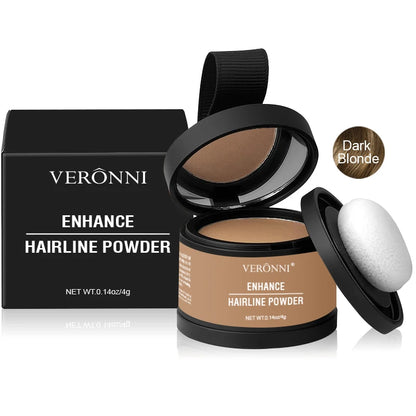 Fluffy Hairline Powder Concealer Temporary Hair Fibers Black Hair Root Cover up Gray Coverage Hairline Shadow Powder Instantly