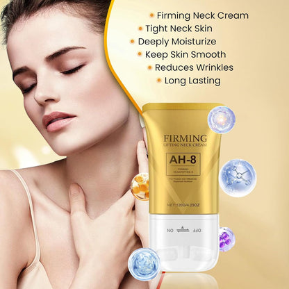 AH-8 Firming Neck Cream, Neck Firming Cream for Crepey Skin Body Care Comfort, Anti-Aging Moisturizer for Neck and Chest, Skin Tightening Lotion, Tighten and Lift Neck Cream