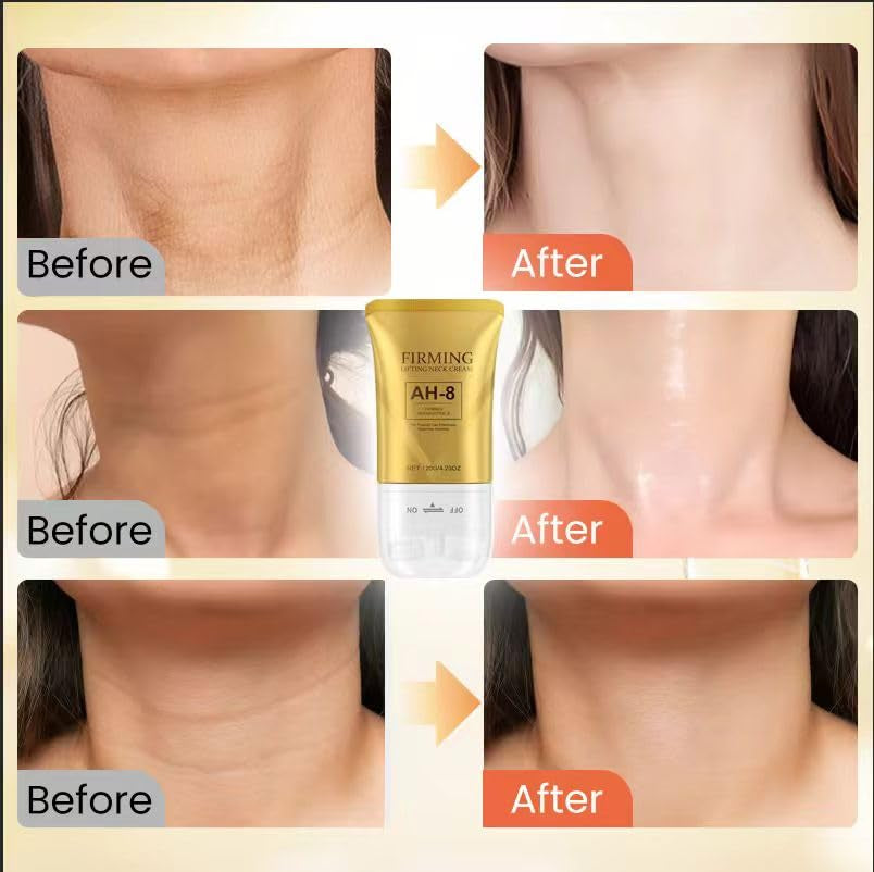 AH-8 Firming Neck Cream, Neck Firming Cream for Crepey Skin Body Care Comfort, Anti-Aging Moisturizer for Neck and Chest, Skin Tightening Lotion, Tighten and Lift Neck Cream