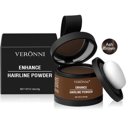 Fluffy Hairline Powder Concealer Temporary Hair Fibers Black Hair Root Cover up Gray Coverage Hairline Shadow Powder Instantly